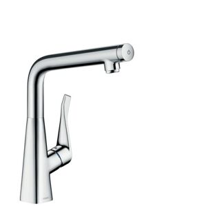 Dřezová baterie Hansgrohe Metris s otočným ramínkem chrom 14785000