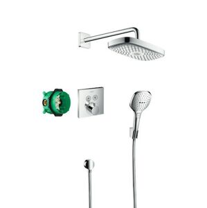 Sprchový systém Hansgrohe Raindance Select E pod omítku s termostatickou baterií chrom 27296000