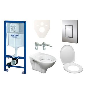 Cenově zvýhodněný závěsný WC set Grohe do lehkých stěn / předstěnová montáž+ WC S-Line S-line Pro 38528SET-KD