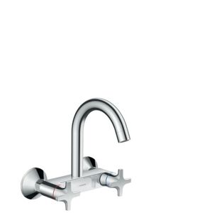 Dřezová baterie Hansgrohe Logis s otočným ramínkem 150 mm chrom 71284000