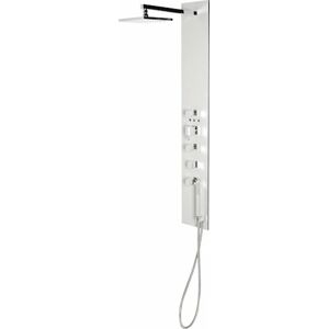 Sprchový panel Sapho FLAT CUBE na stěnu s termostatickou baterií aluminium 80722-1300