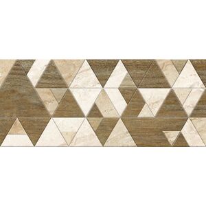 Dekor Fineza Adore beige triangles 25x60 cm mat DADORE256TR
