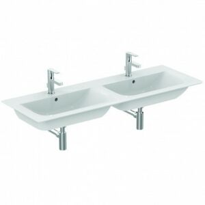 Nábytkové umyvadlo Ideal Standard Connect air 125x46 cm dva otvory pro baterii E027301