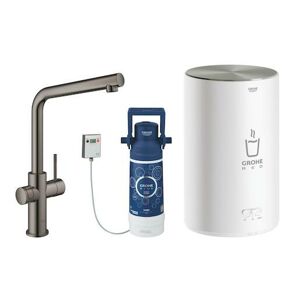 Dřezová baterie Grohe Red Duo Hard Graphite 30327A01