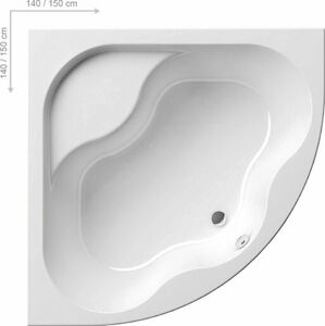 Ravak Gentiana rohová vana 140x140 cm akrylát levá i pravá cf01000000 GE1400
