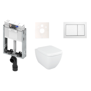 Cenově zvýhodněný závěsný WC set TECE k zazdění + WC Vitra Vitra Shift KMPLSHIFTT