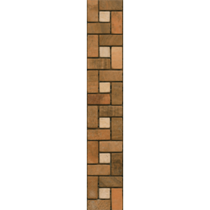Listela Premium Mosaic Stone oranžová 5x30 cm mat L4STMOSMIX1