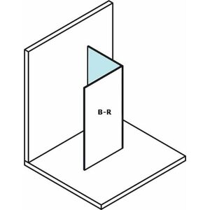 Polysan MODULAR SHOWER pevný panel k instalaci na stěnu modulu MS2, 1200 mm, pravý,MS2B-120R