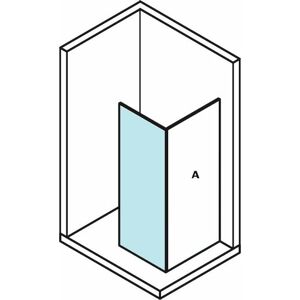 Polysan MODULAR SHOWER stěna k instalaci na zeď, pro připojení otočného panelu, 1000 mm,MS3A-100