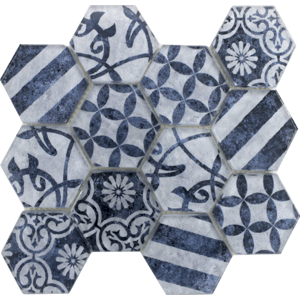Skleněná mozaika Premium Mosaic azul 26x30 cm mat PATCHWORK73AZ