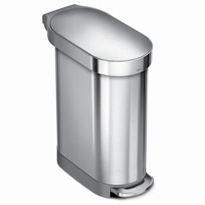 Odpadkový koš volně stojící Simplehuman Slim pedal bin 45 l Kartáčovaná nerez ocel mat SHCW2044