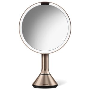 Kosmetické zrcátko Simplehuman Dual Touch rose gold nerez ocel SHST3053