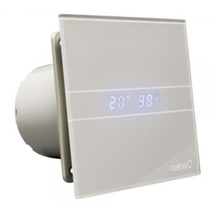 Ventilátor CATA e100 GSTH sklo hygro časovač stříbrný
