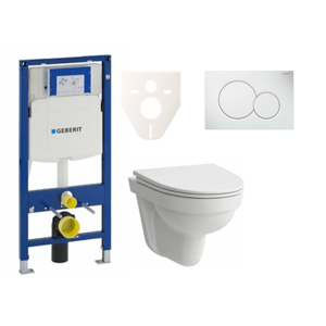 Cenově zvýhodněný závěsný WC set Geberit do lehkých stěn / předstěnová montáž+ WC Laufen Laufen Pro Nordic SIKOGES3H1