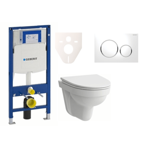 Cenově zvýhodněný závěsný WC set Geberit do lehkých stěn / předstěnová montáž+ WC Laufen Laufen Pro Nordic SIKOGES3H4