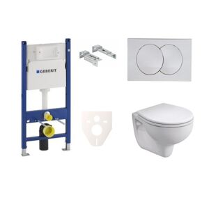 Cenově zvýhodněný závěsný WC set Geberit do lehkých stěn / předstěnová montáž+ WC Kolo Rekord SIKOGES7K7