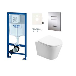 Cenově zvýhodněný závěsný WC set Grohe do lehkých stěn / předstěnová montáž+ WC SAT Infinitio SIKOGRSIN1S