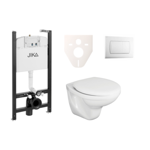 Cenově zvýhodněný závěsný WC set Jika do lehkých stěn / předstěnová montáž+ WC Fayans Neo SIKOJSJ1
