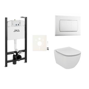 Cenově zvýhodněný závěsný WC set Jika do lehkých stěn / předstěnová montáž+ WC Ideal Standard Tesi SIKOJSTES1