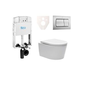 Závěsný set WC Swiss Aqua Technologies Brevis, nádržka ROCA, tlačítko CR mat SIKORSW3