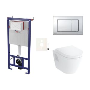 Cenově zvýhodněný závěsný WC set SAT do lehkých stěn / předstěnová montáž+ WC VitrA Integra SIKOSSINTBO21K
