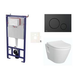 Cenově zvýhodněný závěsný WC set SAT do lehkých stěn / předstěnová montáž+ WC VitrA Integra SIKOSSINTRE68K