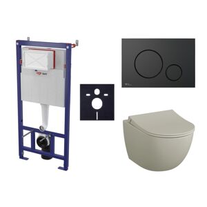 Cenově zvýhodněný závěsný WC set SAT do lehkých stěn / předstěnová montáž+ WC Vitra Sento SIKOSSSENT68K