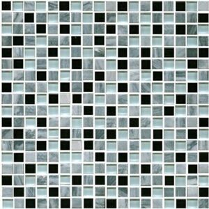 Kamenná mozaika Premium Mosaic Stone šedá 30x30 cm mat STMOS15MIX1