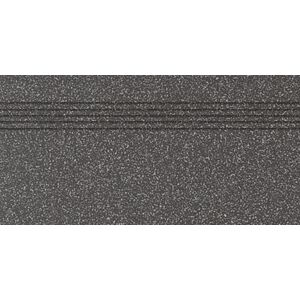 Schodovka Rako Taurus Granit černá 30x60 cm mat TCPSE069.1