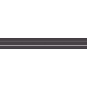 Schodová Tvarovka Rako Taurus Color černá 7x60 cm mat TCPVN019.1