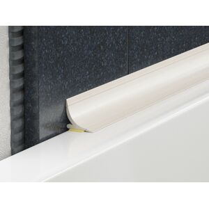 Lišta vanová Profil-EU PVC bílá, délka 250 cm, výška 15 mm, VRDP