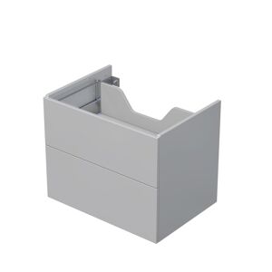 Koupelnová skříňka pod desku se 2 zásuvkami Naturel Ratio 70x56x50 cm šedá lesk ZB702Z56PU.A2736