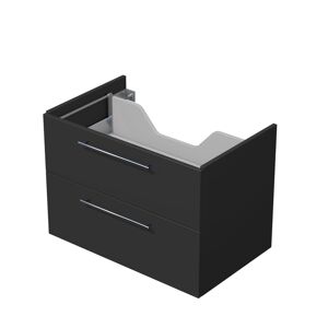 Koupelnová skříňka pod desku se 2 zásuvkami Naturel Ratio 80x56x50 cm antracit mat ZB802Z56.A3396