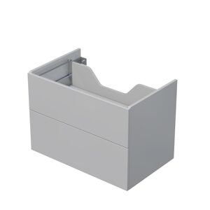 Koupelnová skříňka pod desku se 2 zásuvkami Naturel Ratio 80x56x50 cm šedá lesk ZB802Z56PU.A2736