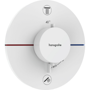 Vanová baterie Hansgrohe ShowerSelect Comfort S bez podomítkového tělesa matná bílá 15556700