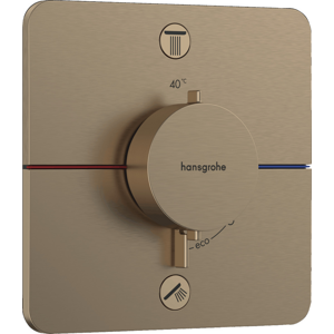 Vanová baterie Hansgrohe ShowerSelect Comfort Q bez podomítkového tělesa kartáčovaný bronz 15583140