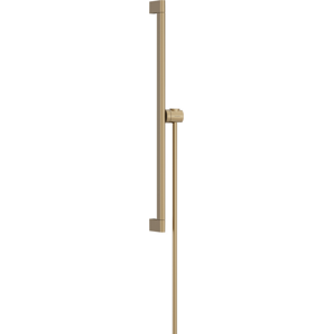 Sprchová tyč Hansgrohe Unica na stěnu s držákem sprchy a sprchovou hadicí kartáčovaný bronz 24402140