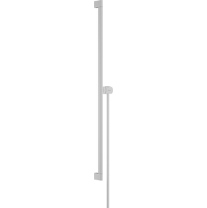 Sprchová tyč Hansgrohe Unica na stěnu s držákem sprchy a sprchovou hadicí matná bílá 24405700