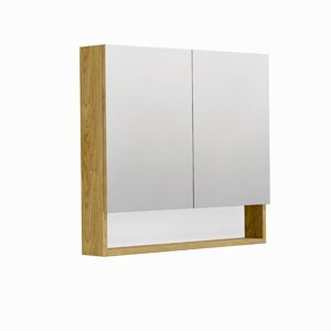 Zrcadlová skříňka SAT Cubeway 14x72 cm lamino dub hickory GALCU80DH