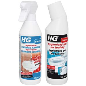 Akční balíček HG pěnový čistič vodního kamene 3x silnější HGPCVK3 a HG hygienický gel na toalety HGGNT