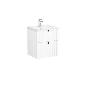 Koupelnová skříňka s umyvadlem Vitra Root 60x67x46 cm bílá mat ROOTG60WINTS