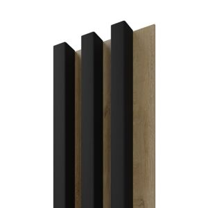 Obkladová lamela Fineza Spline Slim Black 15,4x265 cm mat SPLINEBO3S